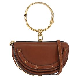 Chloé Borsa a mano Chloe Nile in pelle 2 in 1 marrone oro Auth 145889 Marrone D'oro