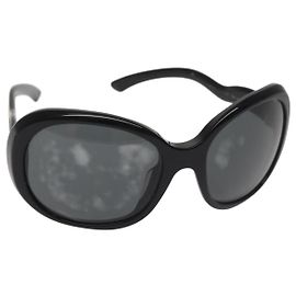 PRADA Sunglasses plastic Black Auth am9039 Black