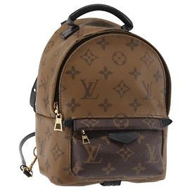 LOUIS VUITTON Monogram Reverse Palm Springs MINI Backpack M44872 LV Auth 144928 Monogram