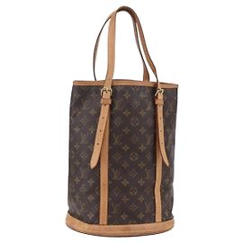 LOUIS VUITTON Bolsa de Ombro Monogram Bucket GM M42236 LV Auth 153920 Monograma