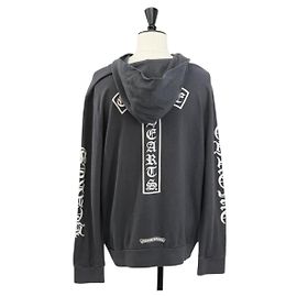Pull à Capuche Chrome Hearts Logo Fer à Cheval - Taille M, Blanc/noir, Coton, Occasion Parfait état