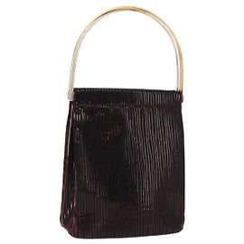 Cartier Borsa a mano Trinity in nylon nero e oro Auth 148194 Nero D'oro