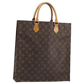 LOUIS VUITTON Monogram Sac Plat Handtasche M51140 LV Auth 148111 Monogramm