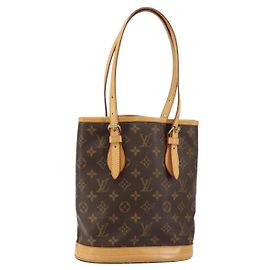 LOUIS VUITTON Bolsa de Ombro Monogram Bucket PM M42238 LV Auth am9733 Monograma