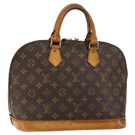 LOUIS VUITTON Bolsa de Mão Monogram Alma M51130 LV Auth gh1013 Monograma