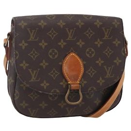 LOUIS VUITTON Monogram Saint Cloud GM Schultertasche M51242 LV Auth BA8280 Monogramm