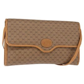 Gucci Borsa a Spalla Micro GG Supreme PVC Beige Oro 004 106 0146 Auth 149323 Beige D'oro