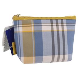 Pochette en toile Nova Check Burberry Bleu Clair Auth am9536V Bleu clair
