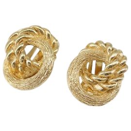 Christian Dior Earring metal Gold Auth 144698 Golden