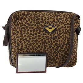 Autre Marque Bolsa de Ombro de Nylon Marrom Auth bs30824 da BOTTEGA VENETA Marrom