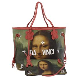 LOUIS VUITTON Colección Masters DA VINCI Bolsa Neverfull MM M43373 LV Auth 47430SM Rosa