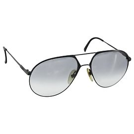 Gafas de sol Christian Dior de plástico negro Auth SW1672 Negro