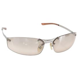 Gafas de sol Christian Dior metal Naranja Auth yk20065V Naranja