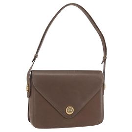 Bolsa de Ombro de Couro Bege Dourado GUCCI 001 099 0622 Auth BA7974 Bege Dourado