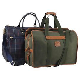 Autre Marque Borsa Boston Burberrys in tela PVC 2 pezzi blu navy e verde Auth bs29550 Verde Blu navy