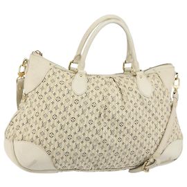 LOUIS VUITTON Borsa Croisette Marina GM Mini Lin Monogram Blu M95492 Auth 156543 Blu