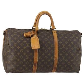 LOUIS VUITTON Monogram Keepall Bandouliere 50 Bolsa Boston M41416 LV Auth 155506 Monograma