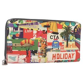 Dolce & Gabbana DOLCE&GABBANA Long Wallet Leather Multicolor Auth BA8461 Multiple colors