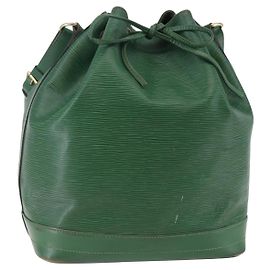 LOUIS VUITTON Bolsa de Ombro Epi Noe Verde M44004 LV Auth 144022 Verde
