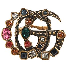 Anel GUCCI GG Marmont em metal S tom ouro Auth 153329M Outro