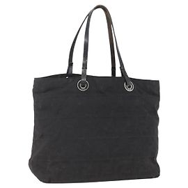 FENDI Zucca Canvas Handtasche Schwarz Auth ka757 Schwarz