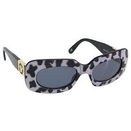 Occhiali da sole VERSACE in plastica neri Auth yk20049 Nero