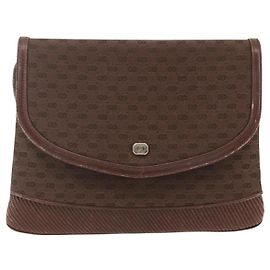 Borsa a Spalla Micro GG in Tela Gucci Marrone Oro Auth 156939 Marrone D'oro