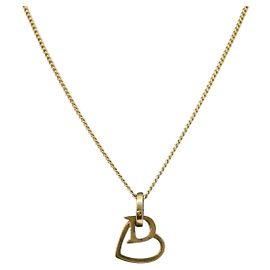 Collier Christian Dior métal or Auth sw1622 Doré