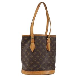 LOUIS VUITTON Bolsa de Ombro Monogram Bucket PM M42238 LV Auth am9204 Monograma