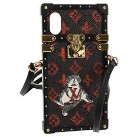 LOUIS VUITTON Catgram iPhone X iPhone XS Eye Trunk iPhone M63891 LV Auth 128518M Monograma
