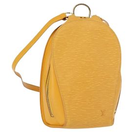 LOUIS VUITTON Sac à dos Epi Mabillon Jaune M52239 LV Auth 150563 Jaune