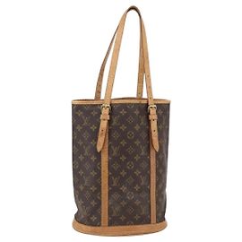 LOUIS VUITTON Bolsa de Ombro Monogram Bucket GM M42236 LV Auth 153529 Monograma