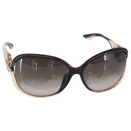 Gafas de sol Christian Dior de plástico marrón Auth bs30538 Castaño