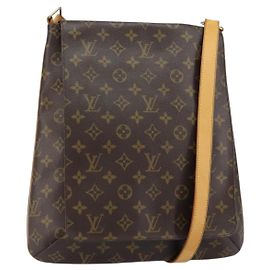 LOUIS VUITTON Bolsa de Ombro Monogram Musette M51256 LV Auth 155144 Monograma