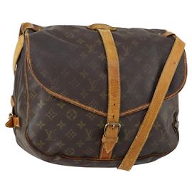 LOUIS VUITTON Borsa a Spalla Monogram Saumur 35 M42254 LV Auth ka435 Monogramma