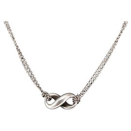 Autre Marque TIFFANY&Co. Infinity Necklace Ag925 Silver Auth SW1647 Silvery