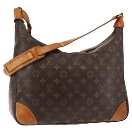 LOUIS VUITTON Bolsa de Ombro Monogram Boulogne 35 M51260 LV Auth ep10989 Monograma