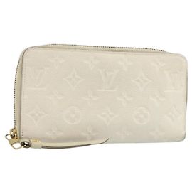 LOUIS VUITTON Empreinte Geldbörse Secret Ron Wallet Weiß M93437 Auth bs29476 Weiß