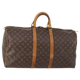 LOUIS VUITTON Bolsa Boston Monogram Keepall 55 M41424 LV Auth 150835 Monograma