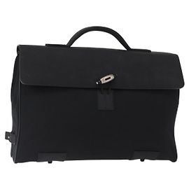 MONTBLANC Handtasche aus schwarzem Canvas Auth 151747 Schwarz