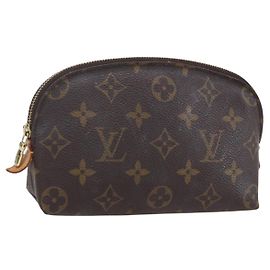 LOUIS VUITTON Monogram Pochette Cosmetic PM Pouch M43998 LV Auth BA8360 Monogram