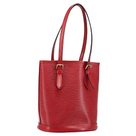 LOUIS VUITTON Borsa a Spalla Epi Bucket PM Rossa M5899E LV Auth 143626 Rosso