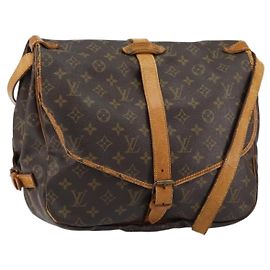 LOUIS VUITTON Borsa a Spalla Monogram Saumur 35 M42254 LV Auth bs30448 Monogramma