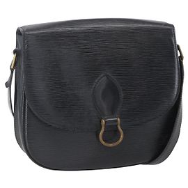 LOUIS VUITTON Borsa a Spalla Epi Saint Cloud GM Nera M52192 LV Auth BA8328 Nero