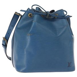 LOUIS VUITTON Borsa a Spalla Petit Noé Epi Blu M44105 LV Auth BA7430 Blu