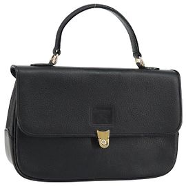 Autre Marque Borsa a mano Burberrys in pelle nera e oro Auth BA8234 Nero D'oro