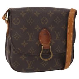 LOUIS VUITTON Bolsa de Ombro Monogram Saint Cloud MM M51243 LV Auth BA7580 Monograma
