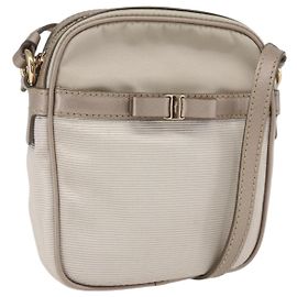 Bolsa de Ombro Vala Nylon Bege Ouro Auth 159964 da Salvatore Ferragamo Bege Dourado