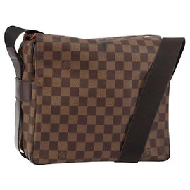 LOUIS VUITTON Damier Ebene Naviglio Shoulder Bag N45255 LV Auth BA8745 Damier ebene