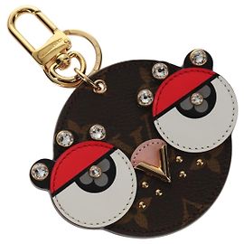 LOUIS VUITTON Monogram Porte Cles Animal Face Charm M68216 LV Auth 143032M Monogram